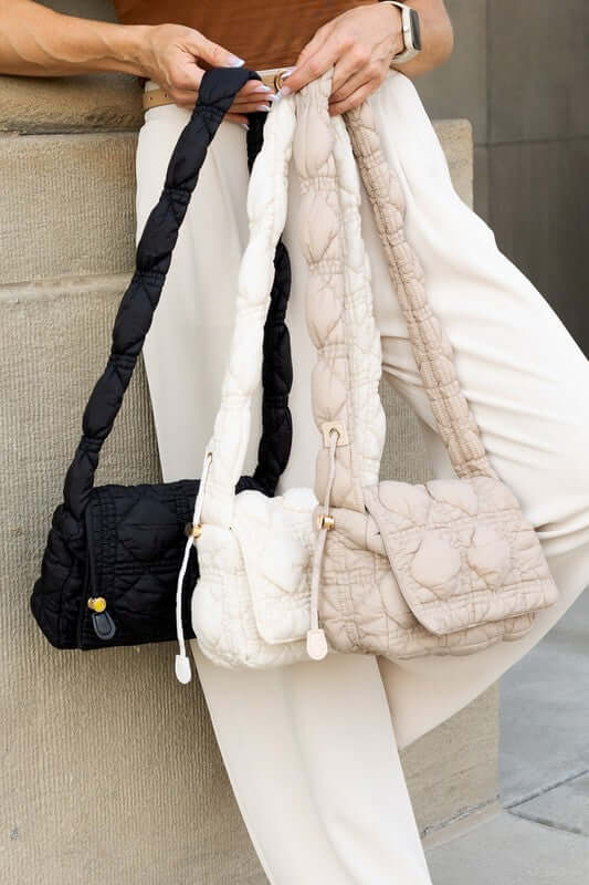 Brinley Quilted Puffer Crossbody Bag, Crossbody Bags, $ 39.00, A Moment Of Now™