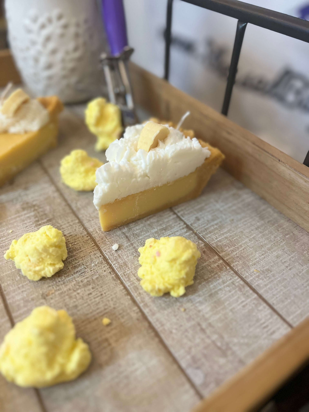 Hand-Poured Pie Candle Slices