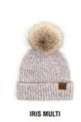 Women's CC Cozy Marled Pom Beanie Hat | USA Boutique Online, Aili's Corner, $ 35.00