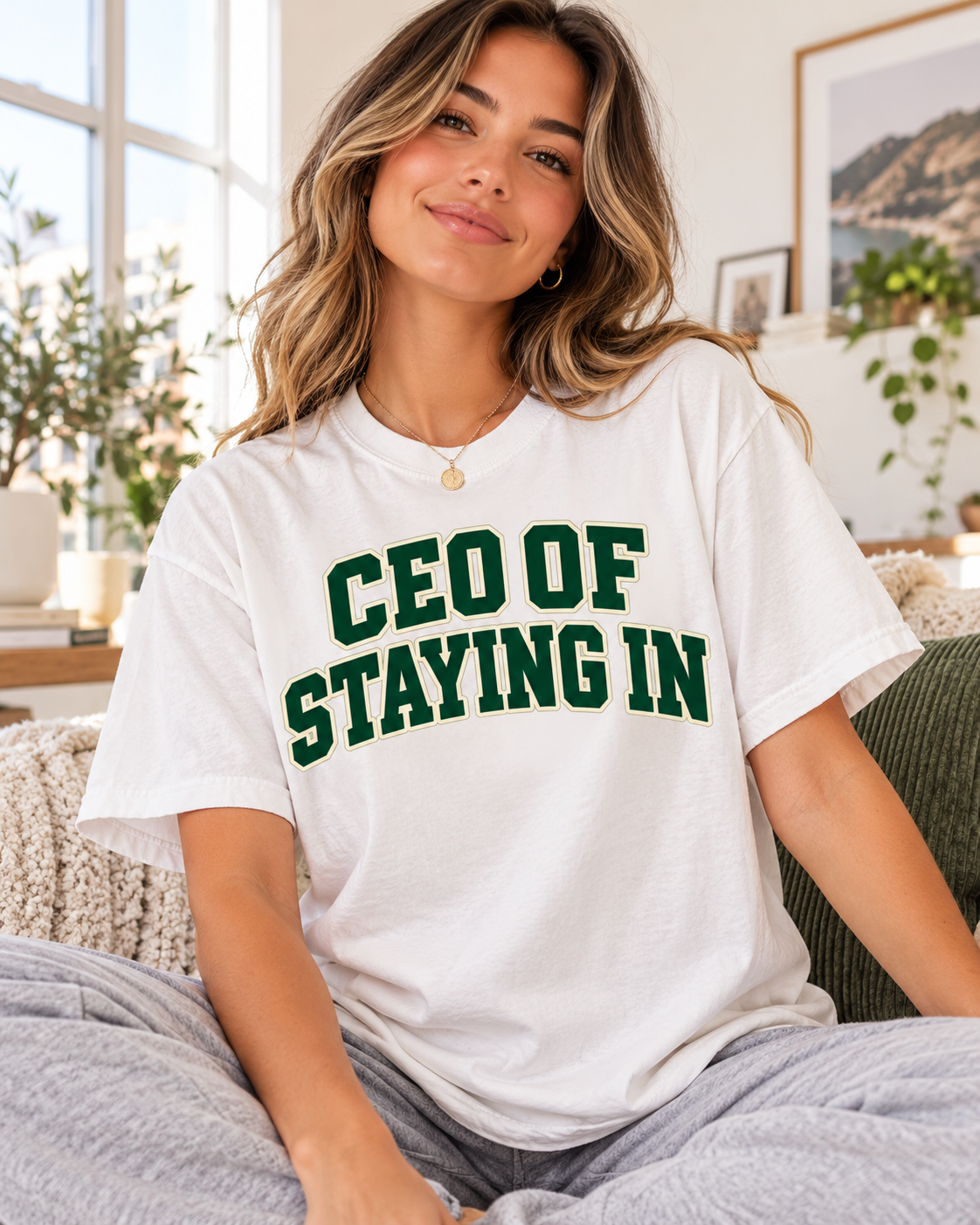 CEO of Staying In T‑Shirt — Funny Stay‑Home Tee for Homebodies