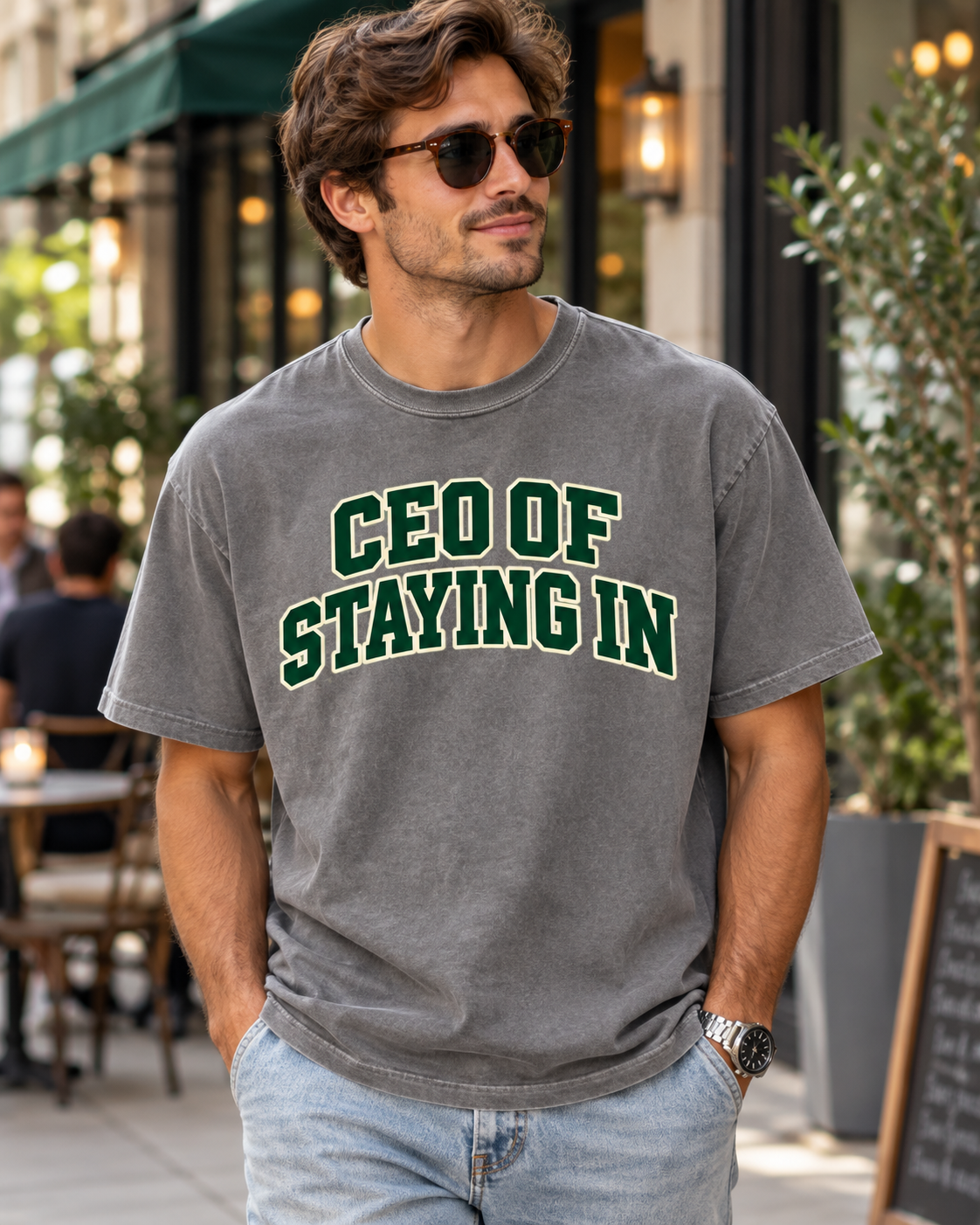 CEO of Staying In T‑Shirt — Funny Stay‑Home Tee for Homebodies