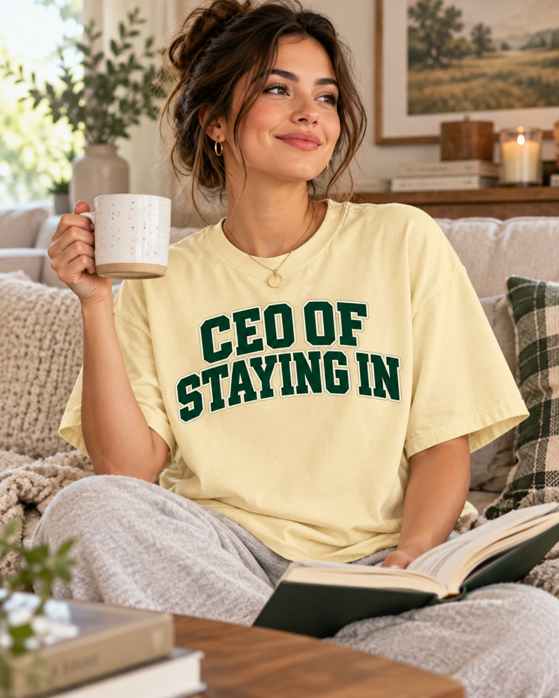 CEO of Staying In T‑Shirt — Funny Stay‑Home Tee for Homebodies
