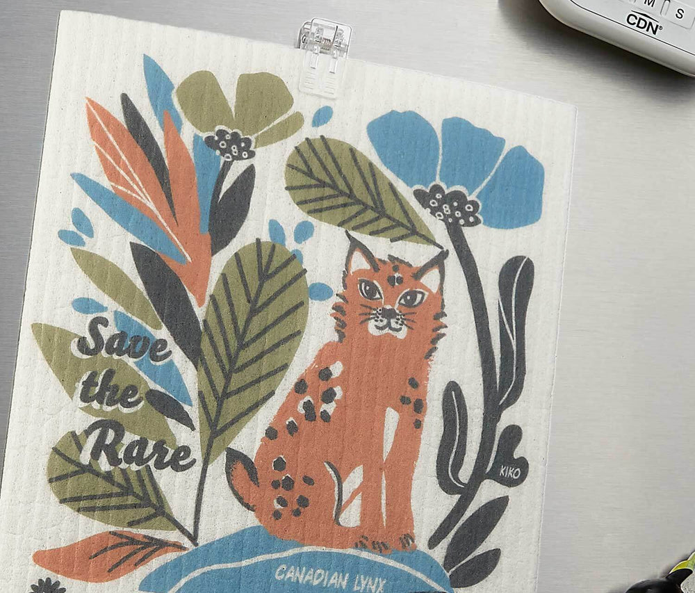 Canadian Lynx Swedish Dishcloth Sets | Eco-Friendly Reusable Kitchen, Dishcloth Sets, $ 30.00, A Moment Of Now™