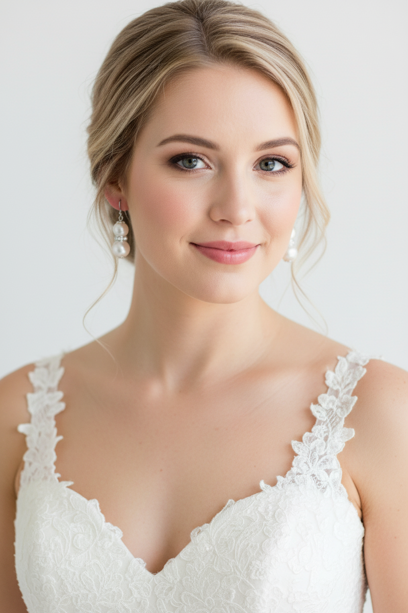 Double Pearl Drop Dangle Earrings | Rhinestone & Glass Pearl, Earrings, $ 17.99, A Moment Of Now™
