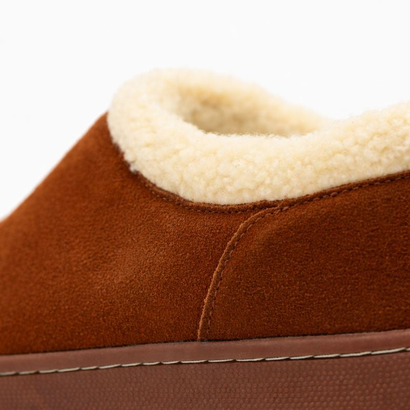 Cozy Comfy Ashton Fur Suede Slipper