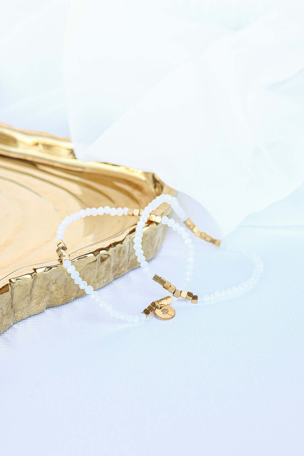 Clara Bracelet Set in White | Bridal Wedding Jewelry, Bracelets, $ 26.00, A Moment Of Now™