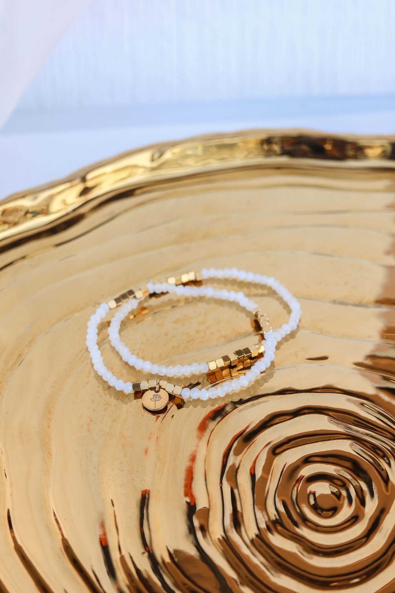 Clara Bracelet Set in White | Bridal Wedding Jewelry, Bracelets, $ 26.00, A Moment Of Now™