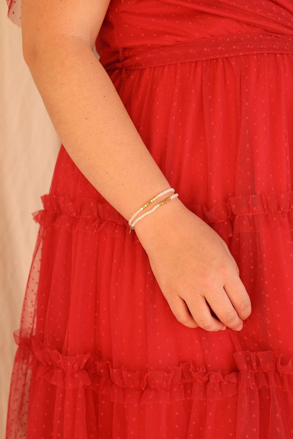 Clara Bracelet Set in White | Bridal Wedding Jewelry, Bracelets, $ 26.00, A Moment Of Now™