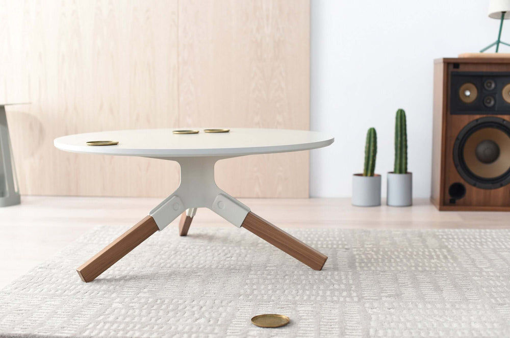 Conrad Coffee Table - Solid Walnut & Steel Design, Tables, $ 1124.00, A Moment Of Now™