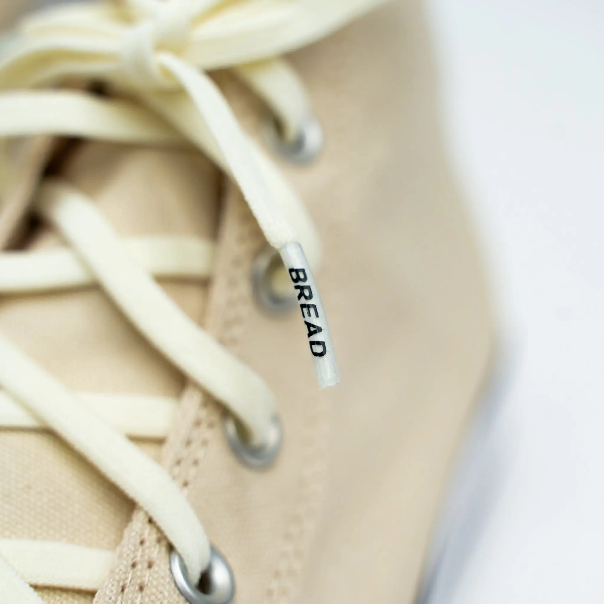 Luxe Creme Bread Laces Elastic Shoelaces