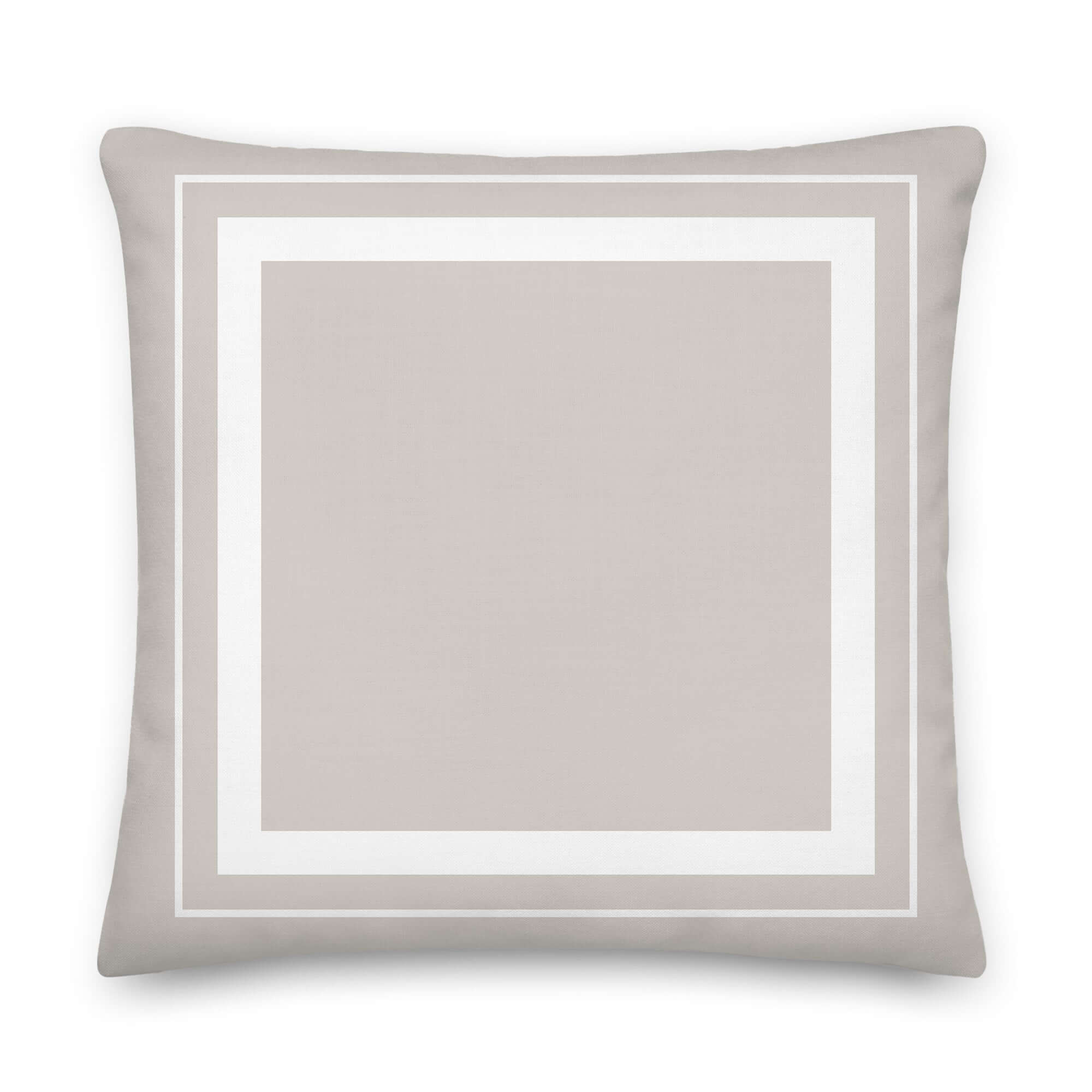 Custom Double Border Frame Decorative Throw Pillow Cushion | Boutique In USA, Throw Pillows, $ 55.00, A Moment Of Now™