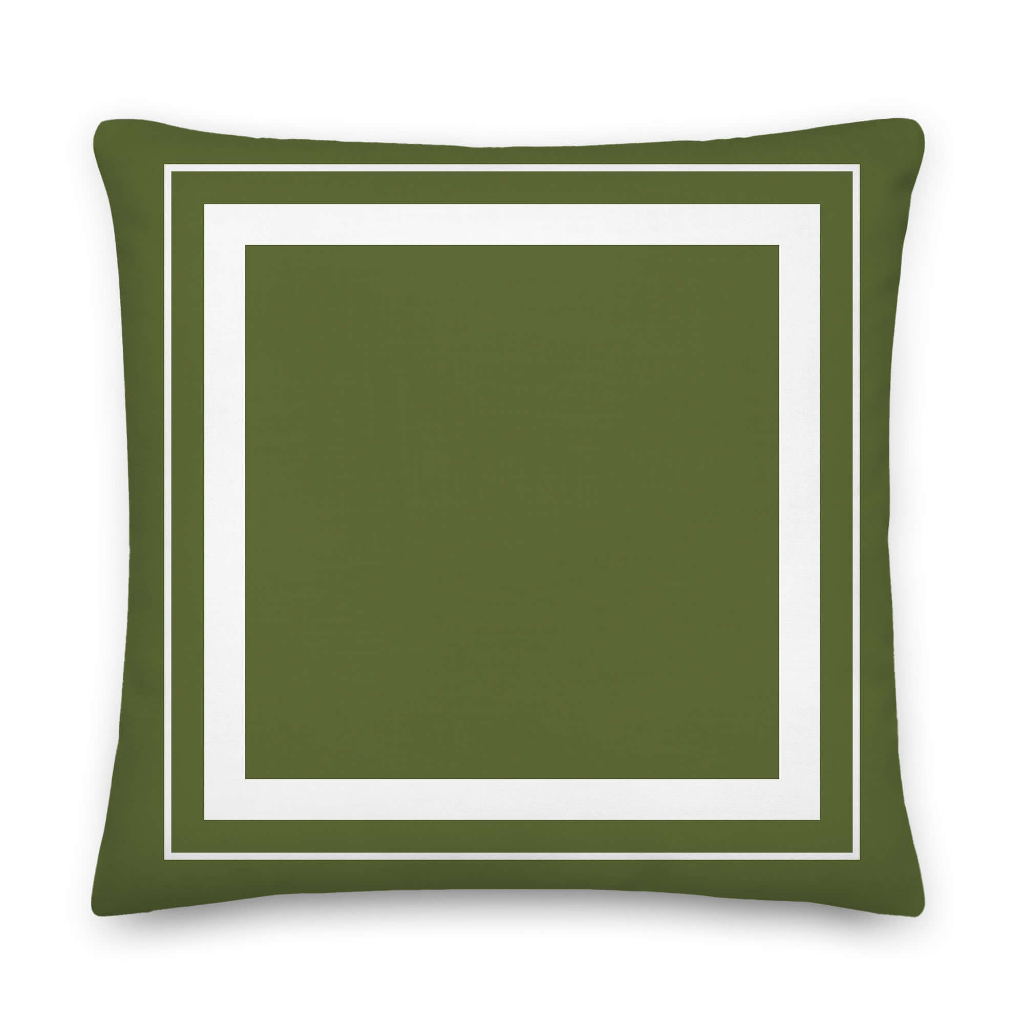 Custom Double Border Frame Decorative Throw Pillow Cushion | Boutique In USA, Throw Pillows, $ 55.00, A Moment Of Now™