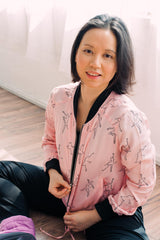 Dancing Ballerina Bomber in Pink + Black | Boutique In USA, Jackets, $ 98.00, A Moment Of Now™