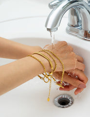Liquid Gold Herringbone Chain Bracelet, Bracelets, $ 31.87, A Moment Of Now™