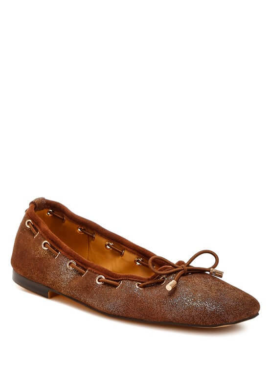 Darlow Drawstring Bow Ballerinas Ballet Flats - Stylish Comfort, Flats, $ 79.00, A Moment Of Now™