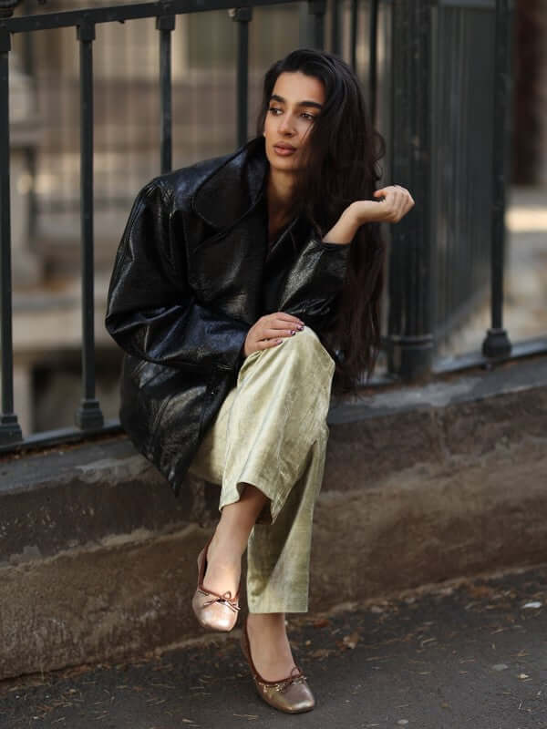 Darlow Drawstring Bow Ballerinas Ballet Flats - Stylish Comfort, Flats, $ 79.00, A Moment Of Now™