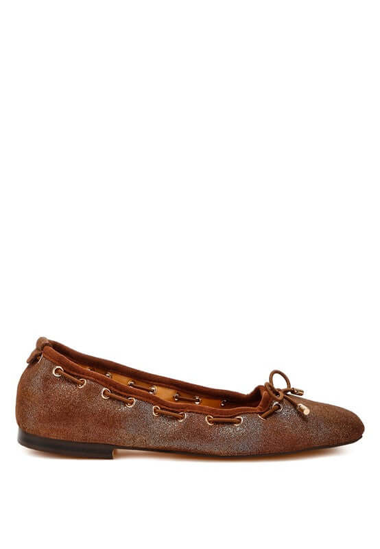 Darlow Drawstring Bow Ballerinas Ballet Flats - Stylish Comfort, Flats, $ 79.00, A Moment Of Now™