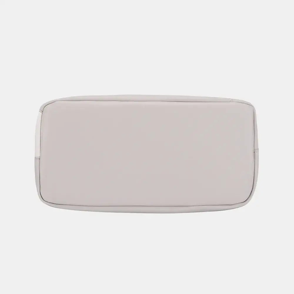 David Jones Woven Handle PU Leather Shoulder Bag, Shoulder Bags, $ 48.00, A Moment Of Now™