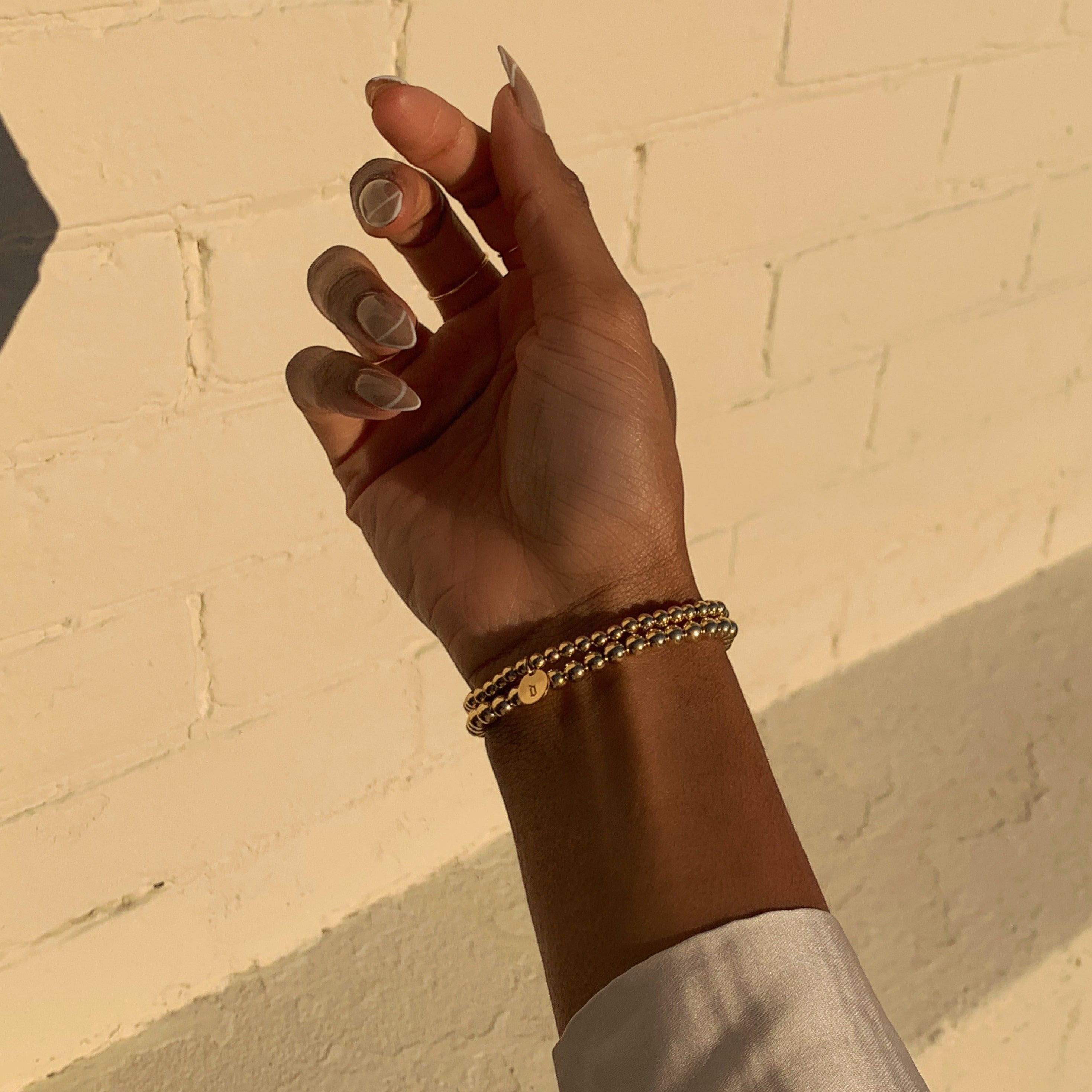 Old English Initial Juno Bracelet 4mm | 14K Gold Filled, Bracelets, $ 84.00, A Moment Of Now™