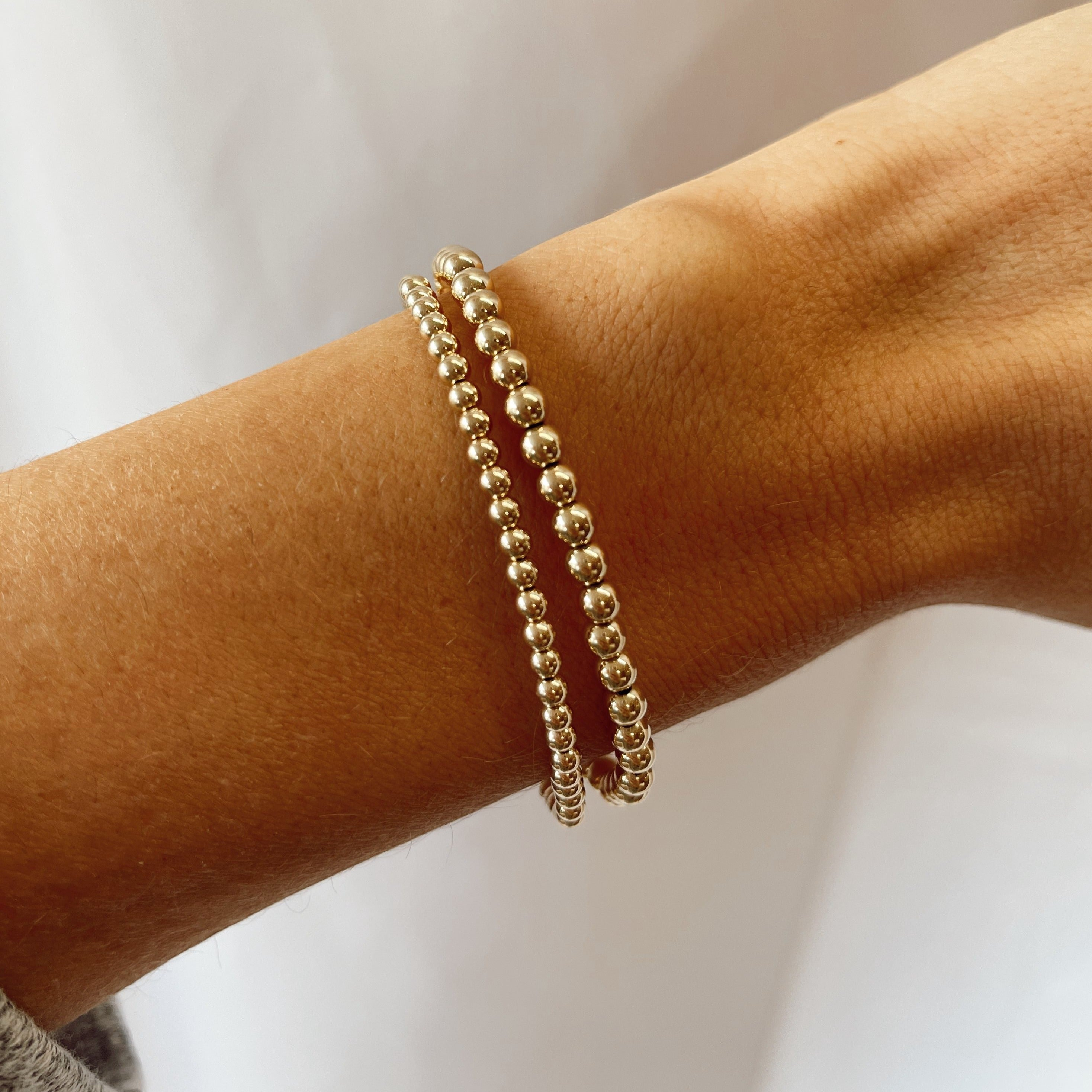 juno bracelet double stack (3+4mm), Bracelets, $ 105.00, A Moment Of Now™