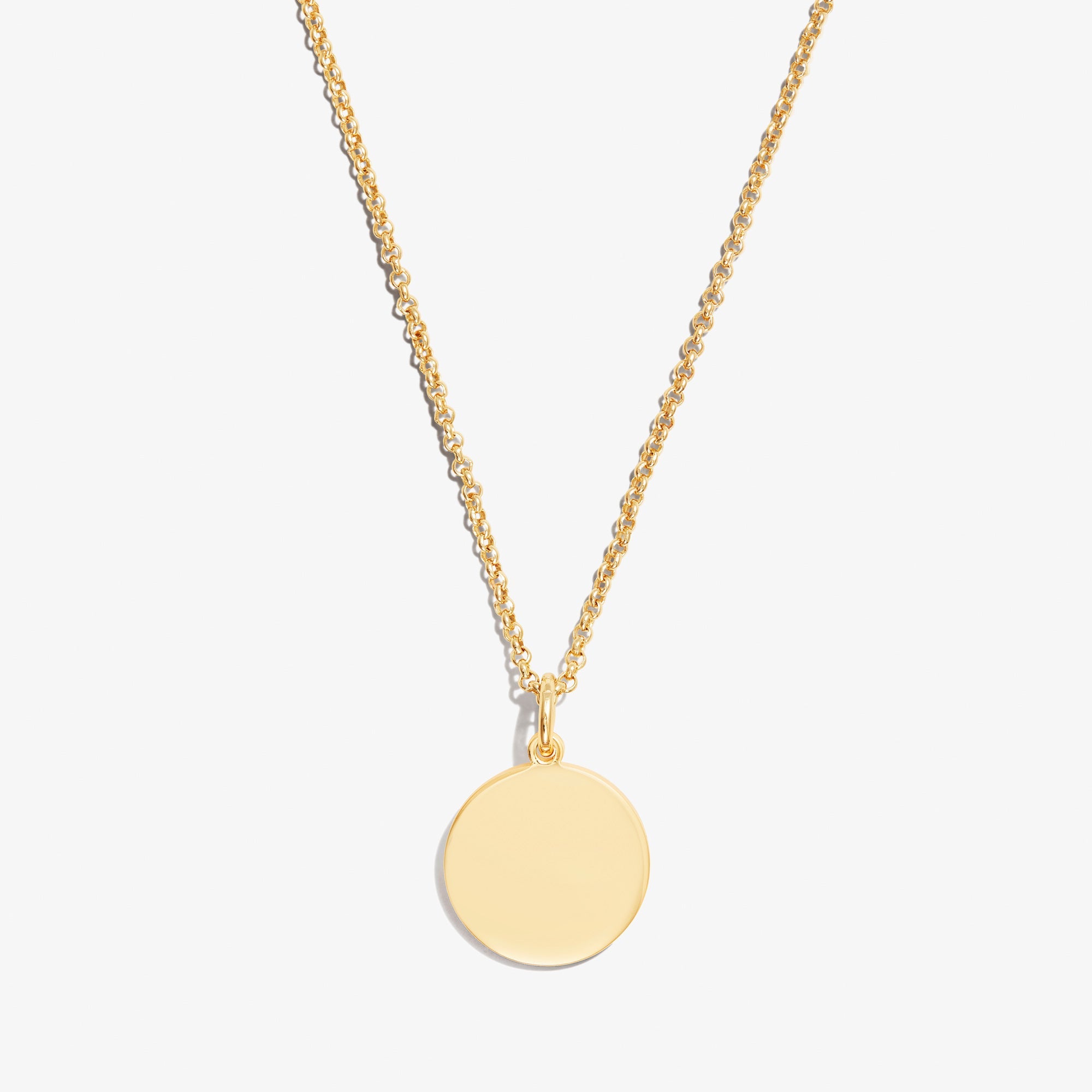 Circle Charm Necklace, 21'', Necklaces, $ 48.00, A Moment Of Now™