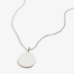 Circle Charm Necklace, 21'', Necklaces, $ 48.00, A Moment Of Now™
