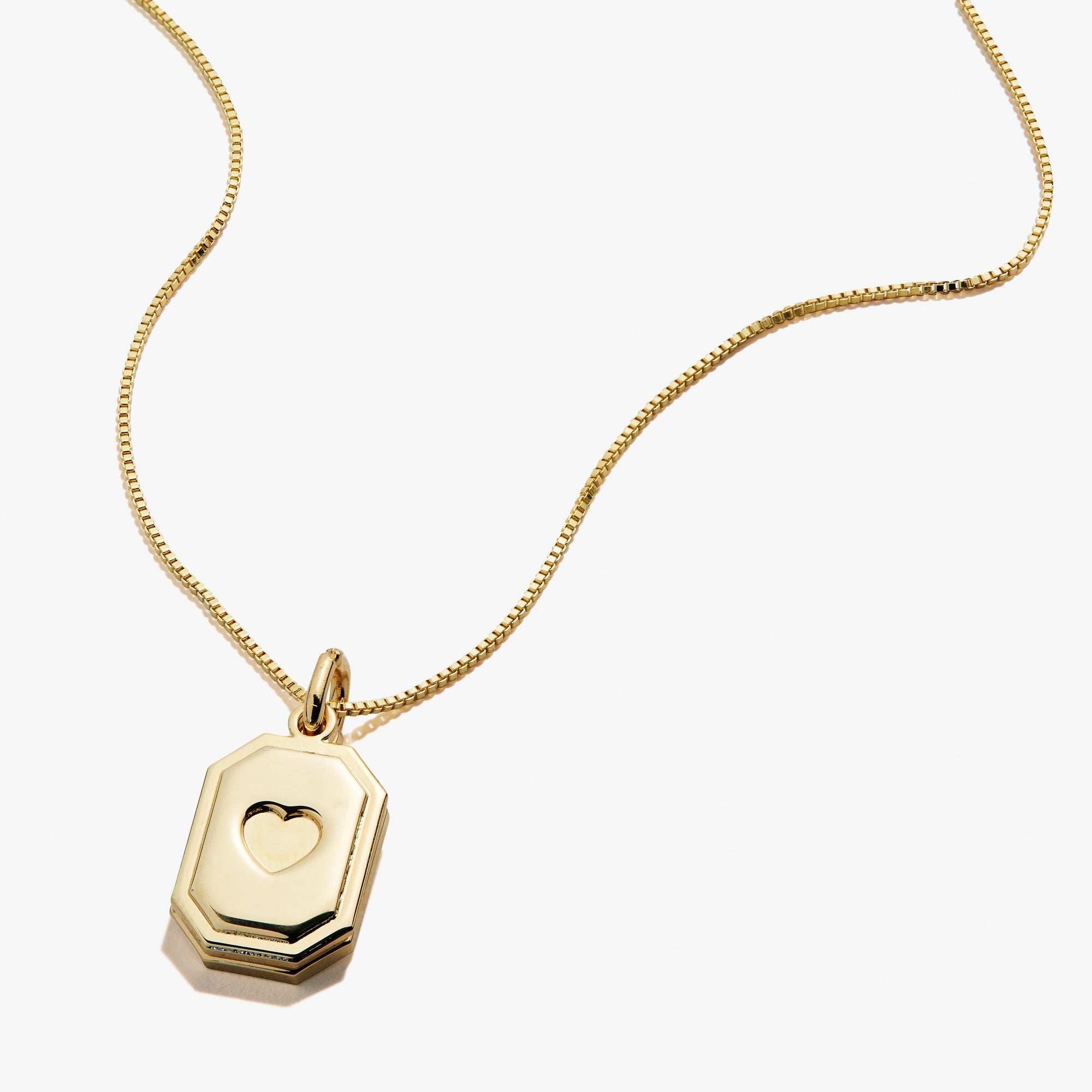 Slider Tag Heart Charm Necklace, 21'', Necklaces, $ 17.90, A Moment Of Now™