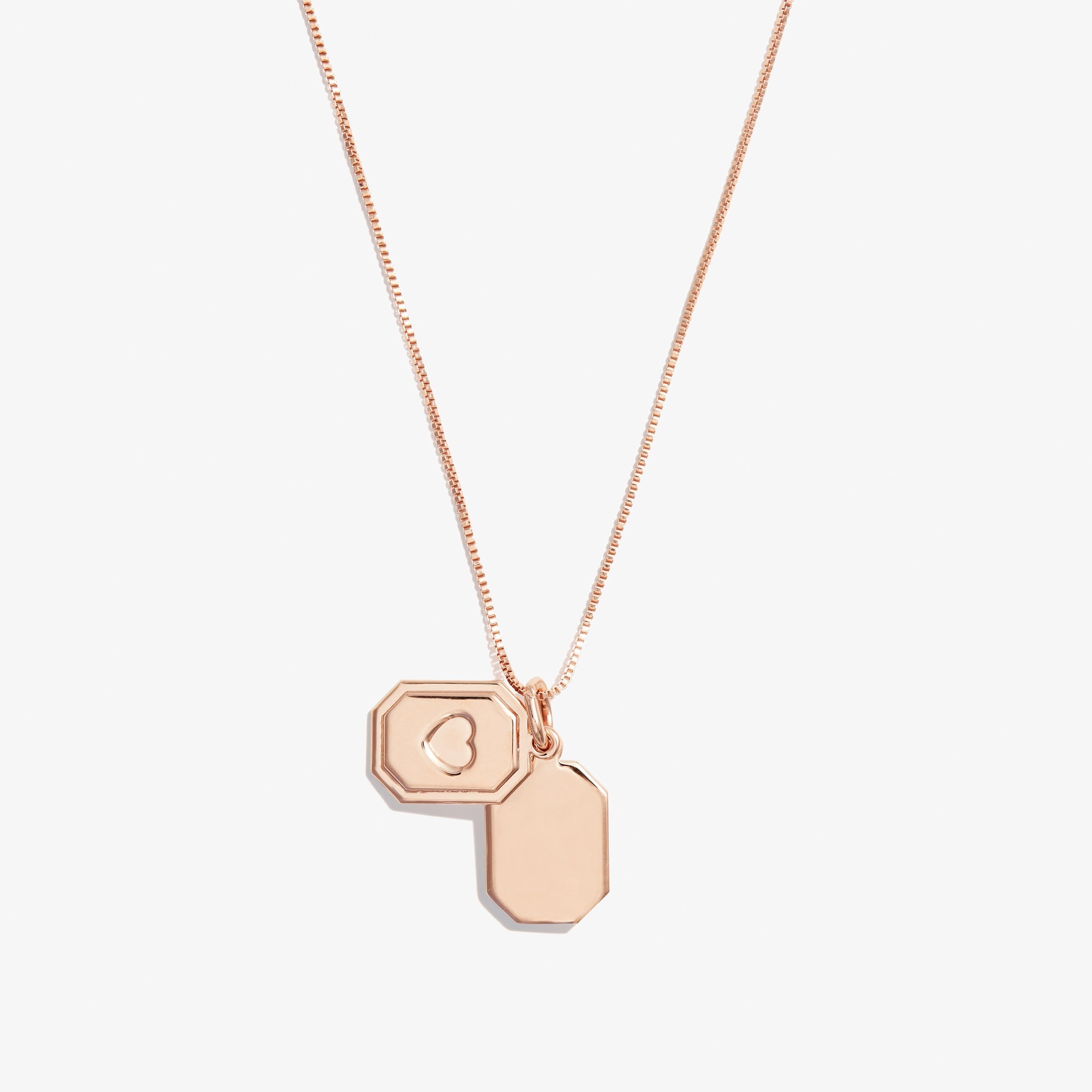 Slider Tag Heart Charm Necklace, 21'', Necklaces, $ 17.90, A Moment Of Now™