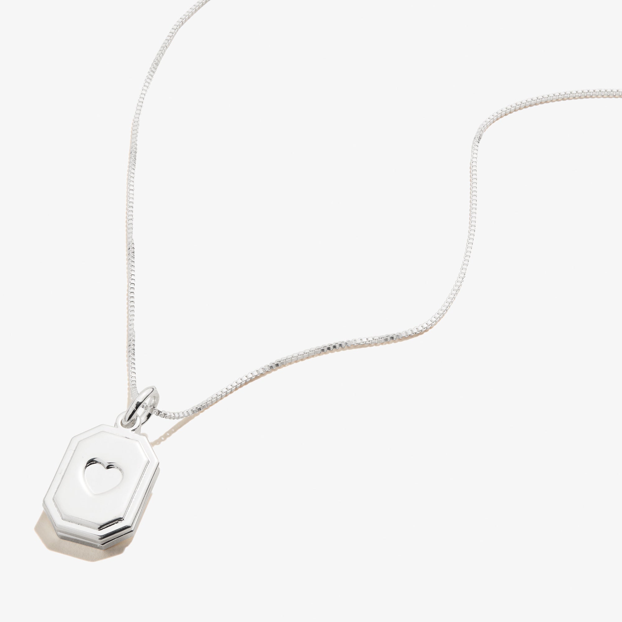 Slider Tag Heart Charm Necklace, 21'', Necklaces, $ 17.90, A Moment Of Now™