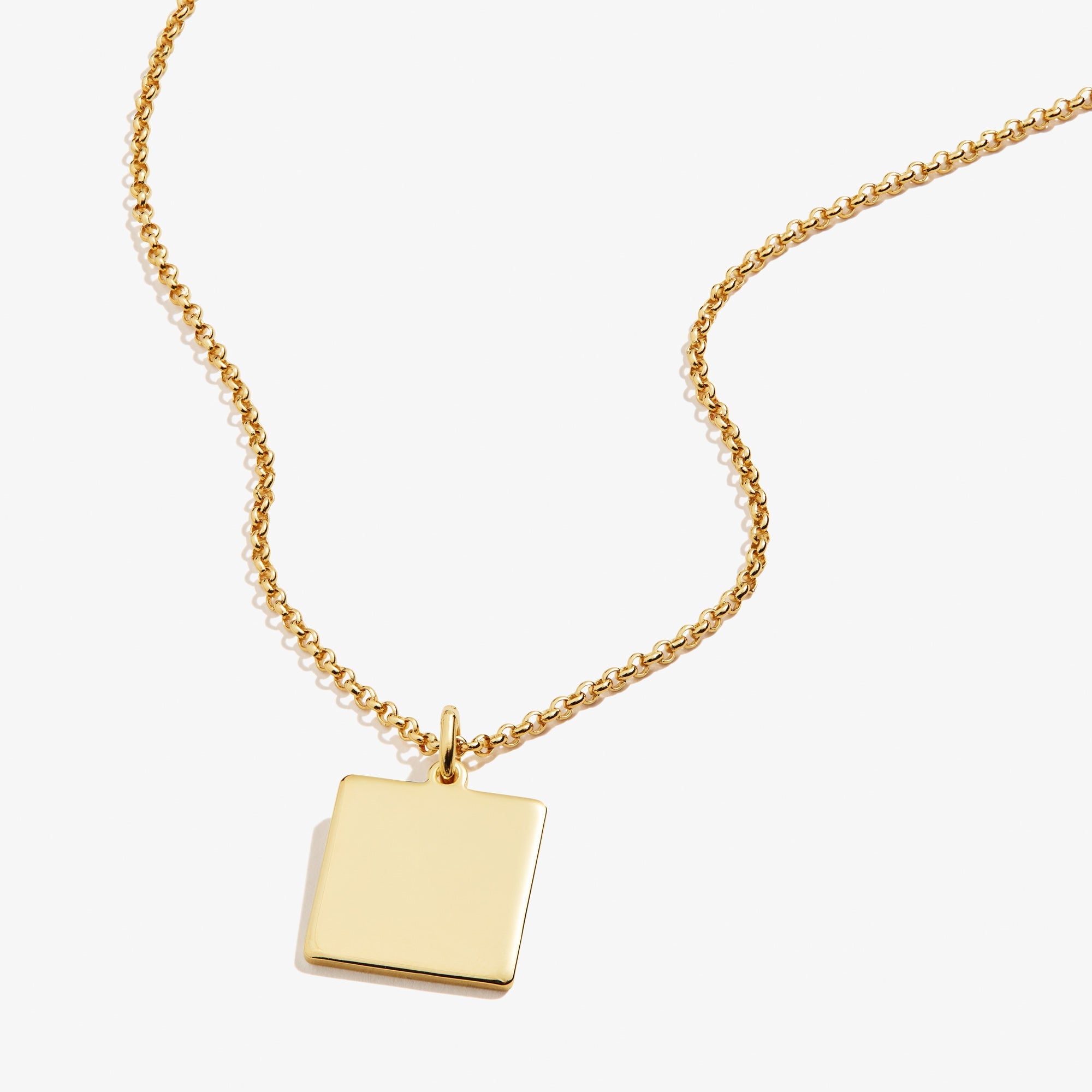 Square Charm Necklace, 21'', Necklaces, $ 13.90, A Moment Of Now™