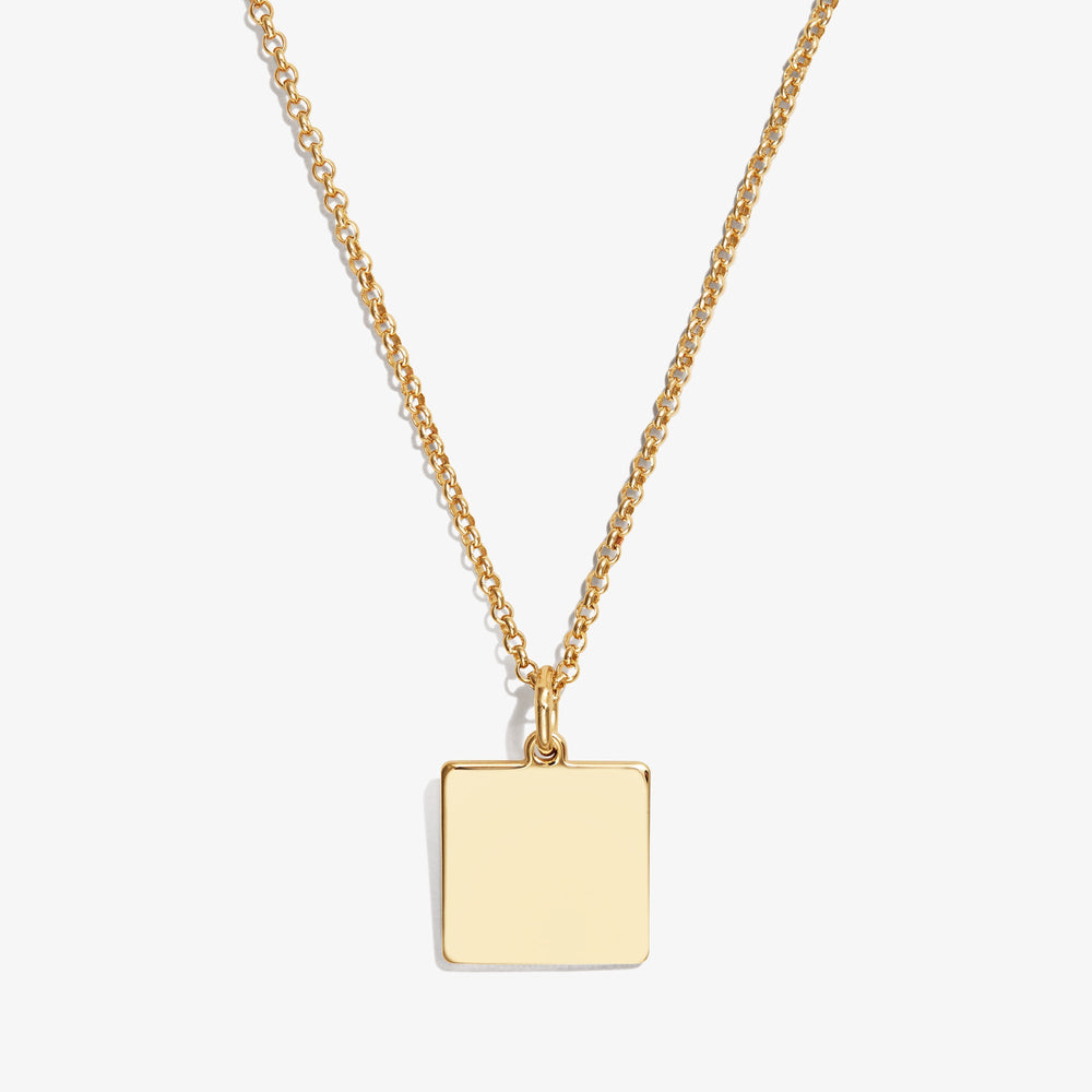 Square Charm Necklace, 21'', Necklaces, $ 13.90, A Moment Of Now™