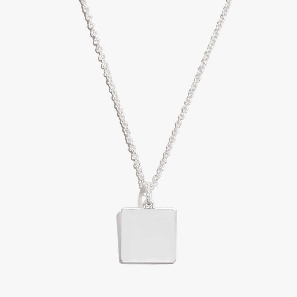 Square Charm Necklace, 21'', Necklaces, $ 13.90, A Moment Of Now™