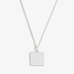 Square Charm Necklace, 21'', Necklaces, $ 13.90, A Moment Of Now™