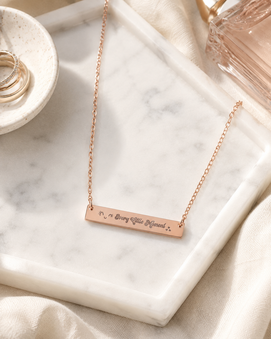 Every Little Moment Horizontal Bar Necklace