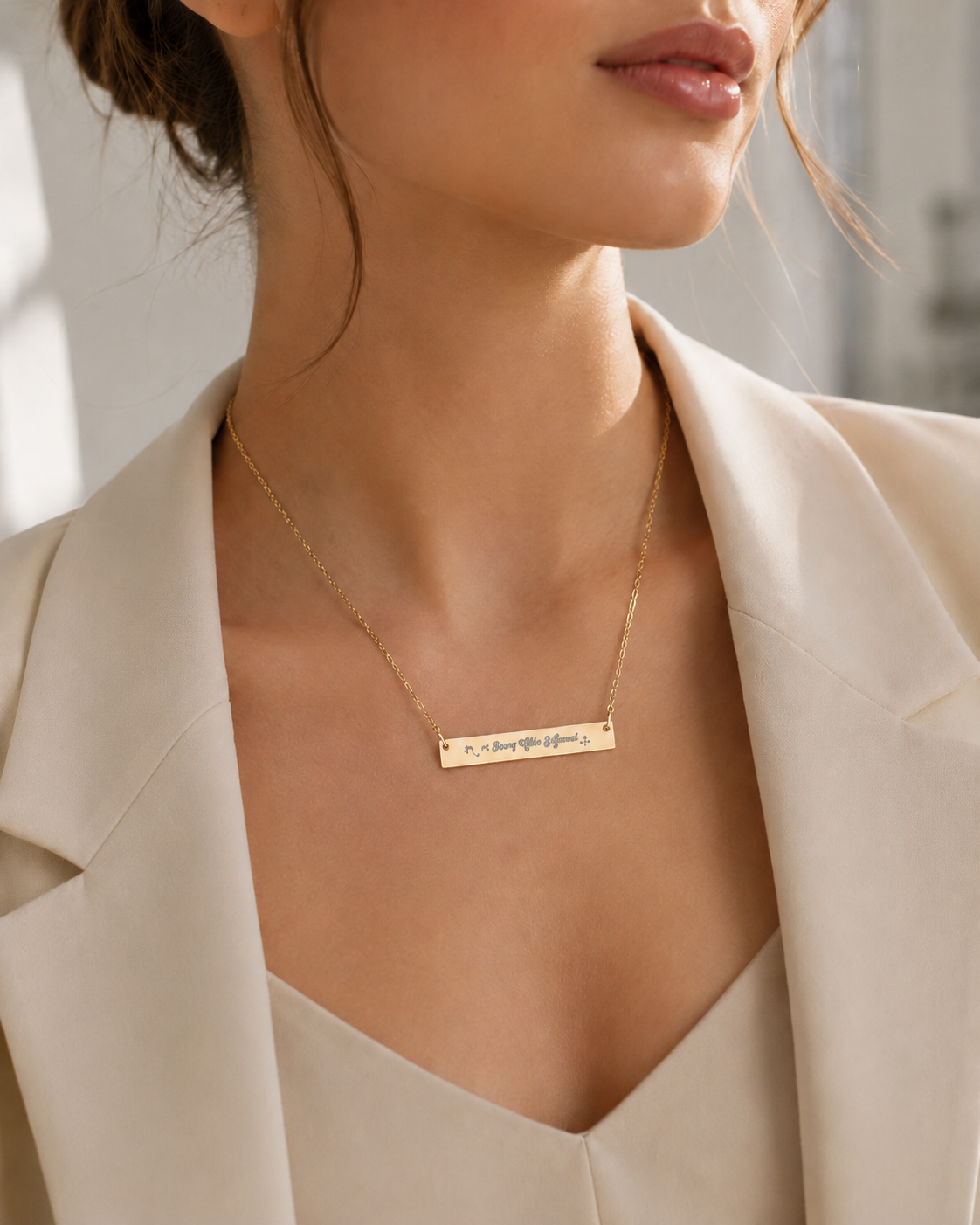 Every Little Moment Horizontal Bar Necklace