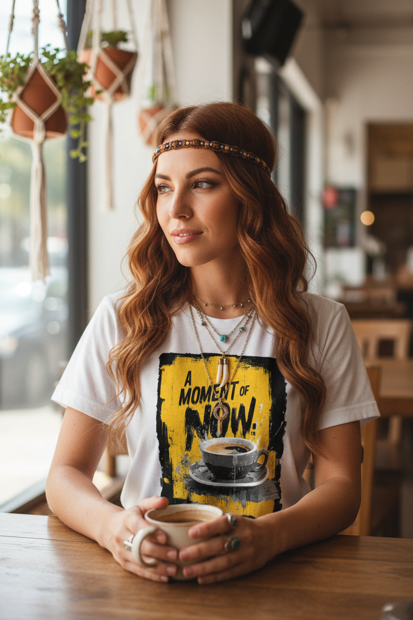 Everyday Coffee Moment Graphic Tee | A Moment Of Now™, t-shirts, $ 24.50, A Moment Of Now™