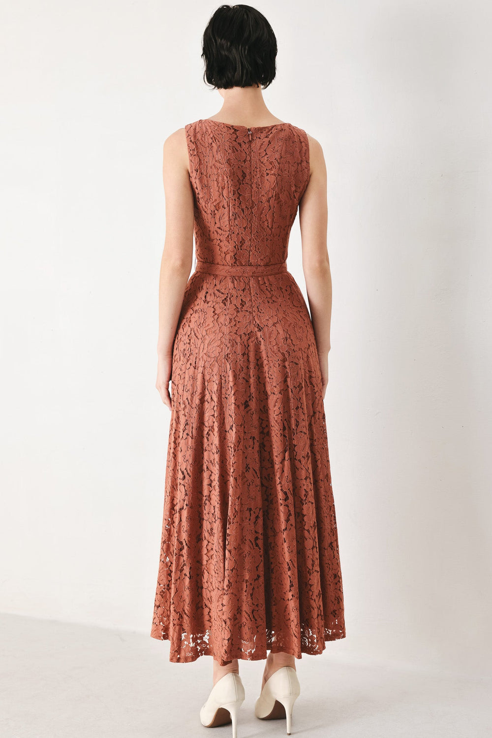 TRUE ROMANCE WOVEN LACE MIDI DRESS | Boutique In USA, DRESSES, $ 96.00, A Moment Of Now™
