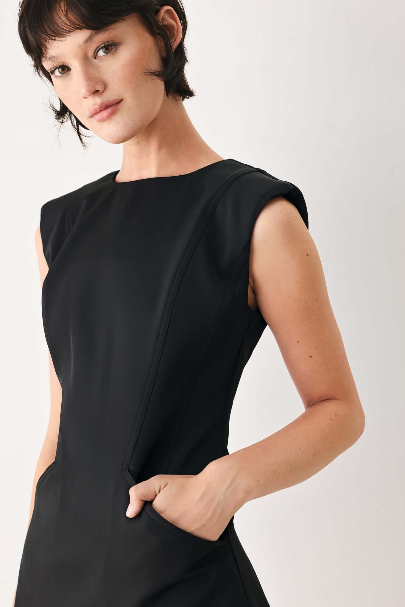THE MODERN ICON WOVEN SHIFT DRESS | Boutique In USA, DRESSES, $ 70.00, A Moment Of Now™