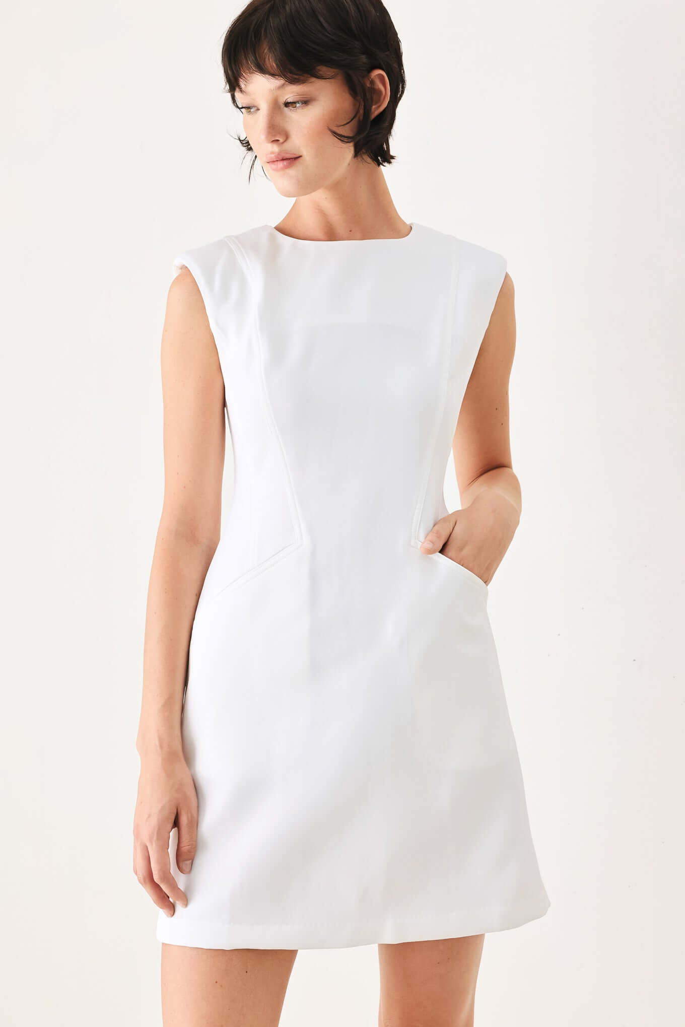 THE MODERN ICON WOVEN SHIFT DRESS | Boutique In USA, DRESSES, $ 70.00, A Moment Of Now™