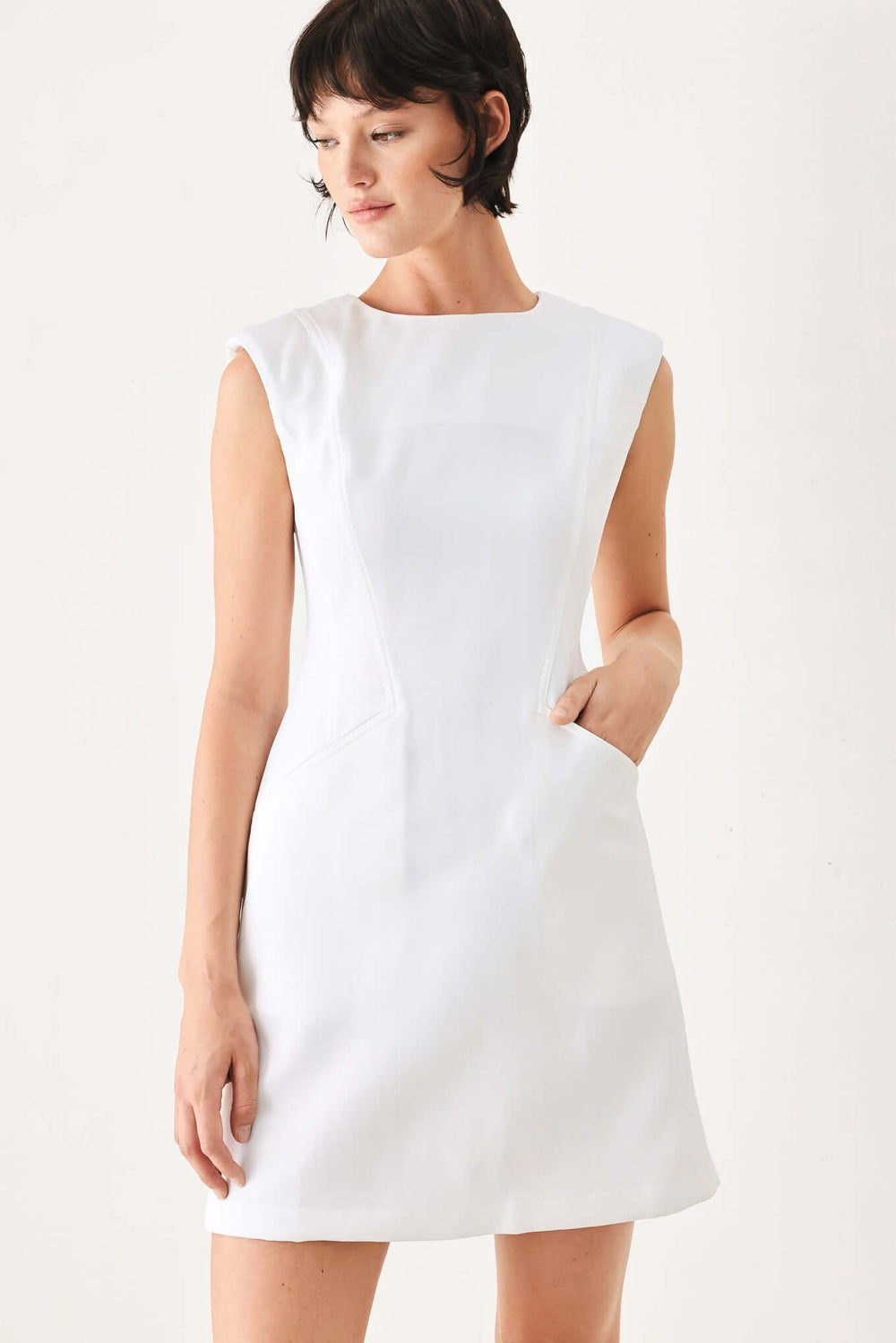 THE MODERN ICON WOVEN SHIFT DRESS | Boutique In USA, DRESSES, $ 70.00, A Moment Of Now™