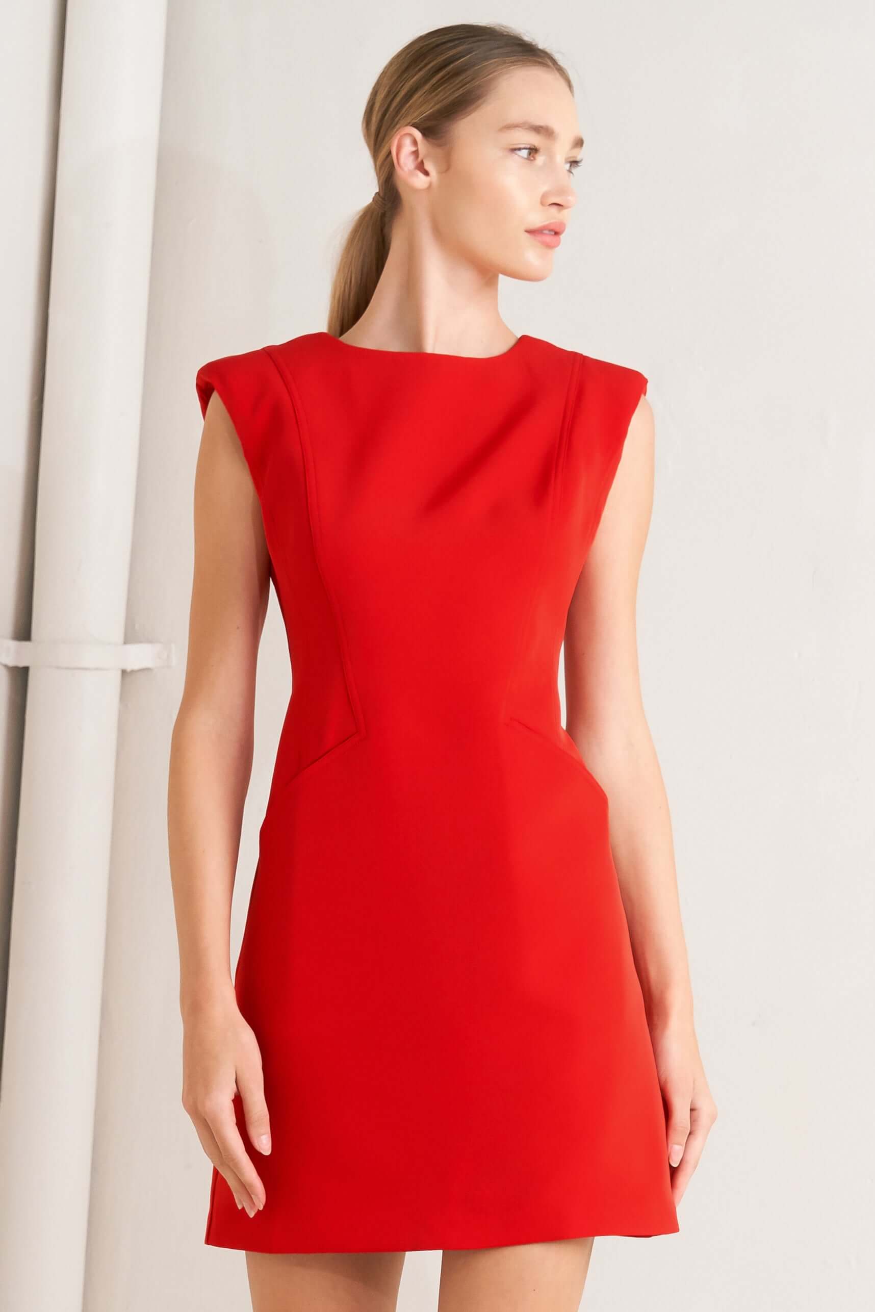 THE MODERN ICON WOVEN SHIFT DRESS | Boutique In USA, DRESSES, $ 70.00, A Moment Of Now™