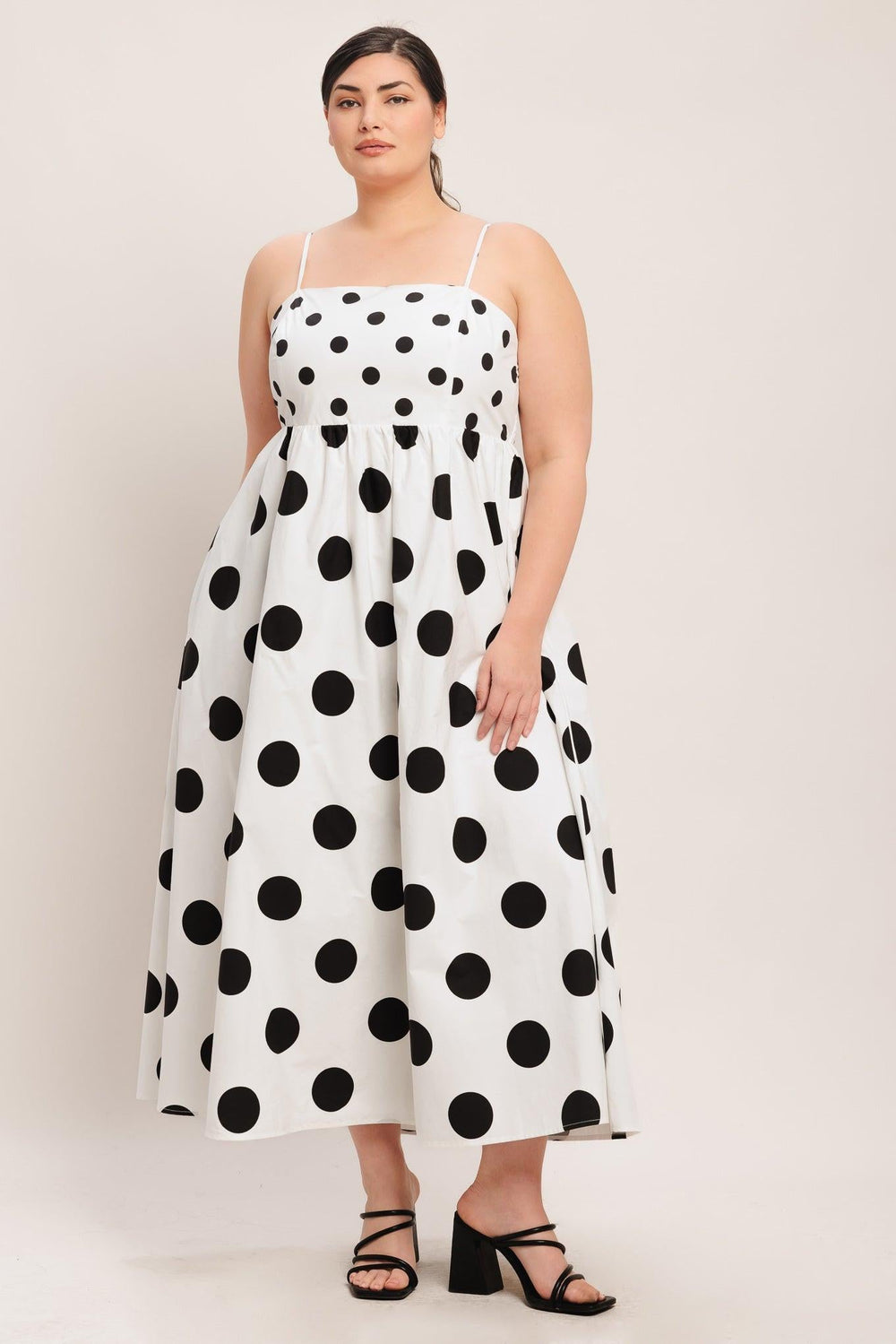 DOLCE VITA POLKA DOT WOVEN MIDI DRESS | Boutique In USA, DRESSES, $ 94.00, A Moment Of Now™