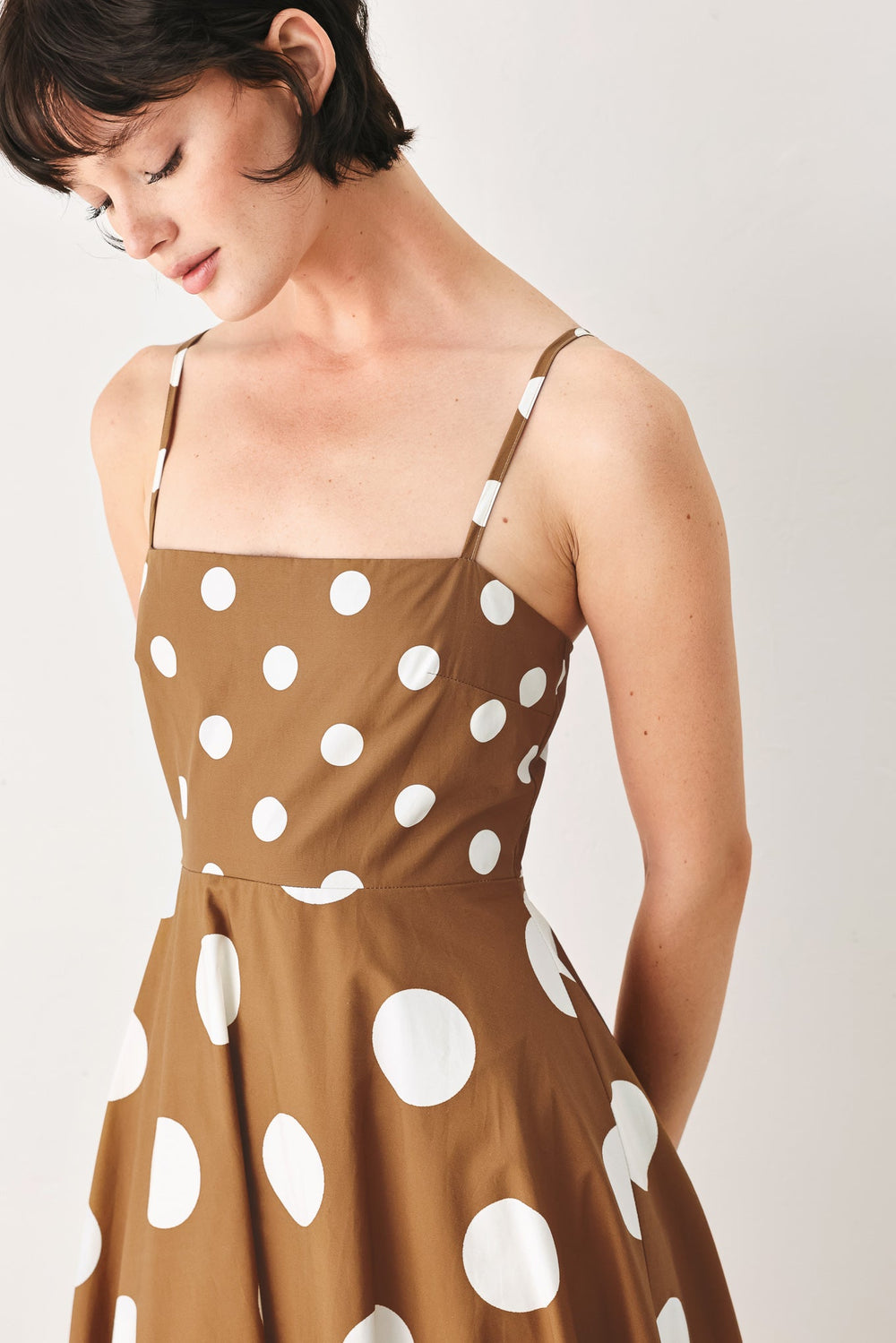 DOLCE VITA POLKA DOT WOVEN MIDI DRESS | Boutique In USA, DRESSES, $ 94.00, A Moment Of Now™
