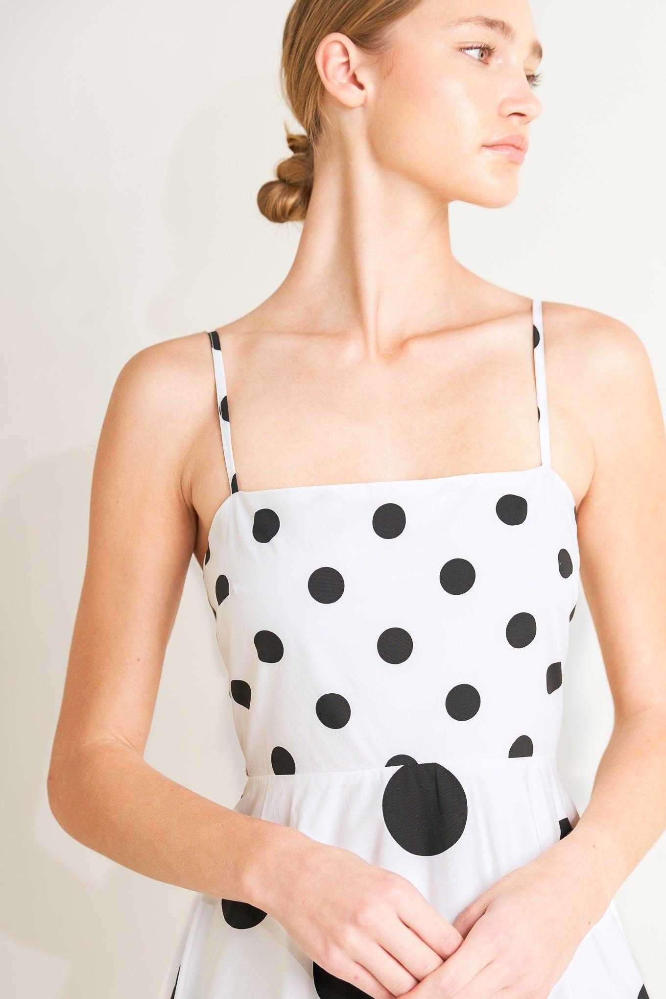 DOLCE VITA POLKA DOT WOVEN MIDI DRESS | Boutique In USA, DRESSES, $ 94.00, A Moment Of Now™