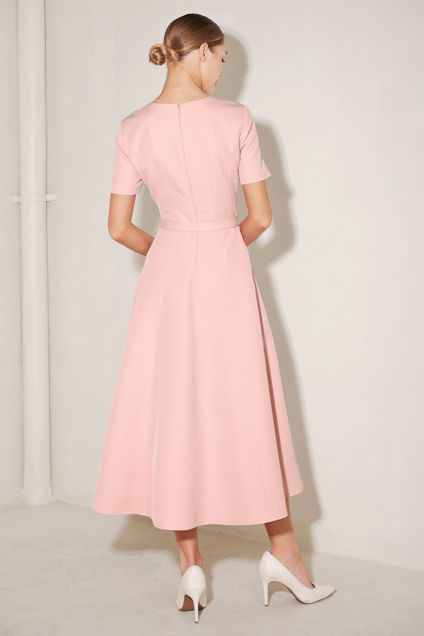 Spring Icon Pink Woven Midi DressSpring Icon Pink Woven Midi Dress, DRESSES, $ 110.00, A Moment Of Now™