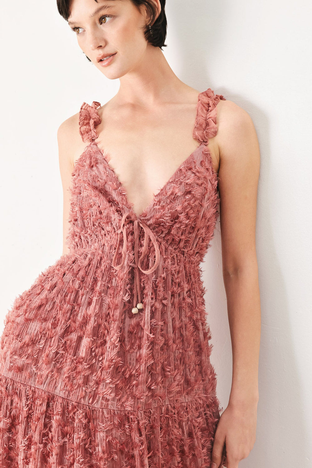 Twilight Rosette Woven Maxi Dress, DRESSES, $ 100.00, A Moment Of Now™