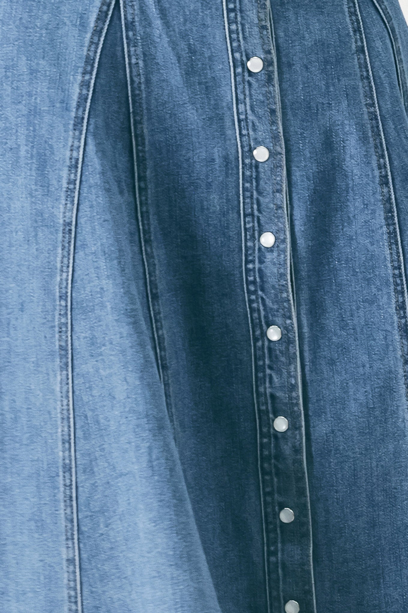 Vintage Sky Denim Midi Shirt Dress, DRESSES, $ 94.00, A Moment Of Now™