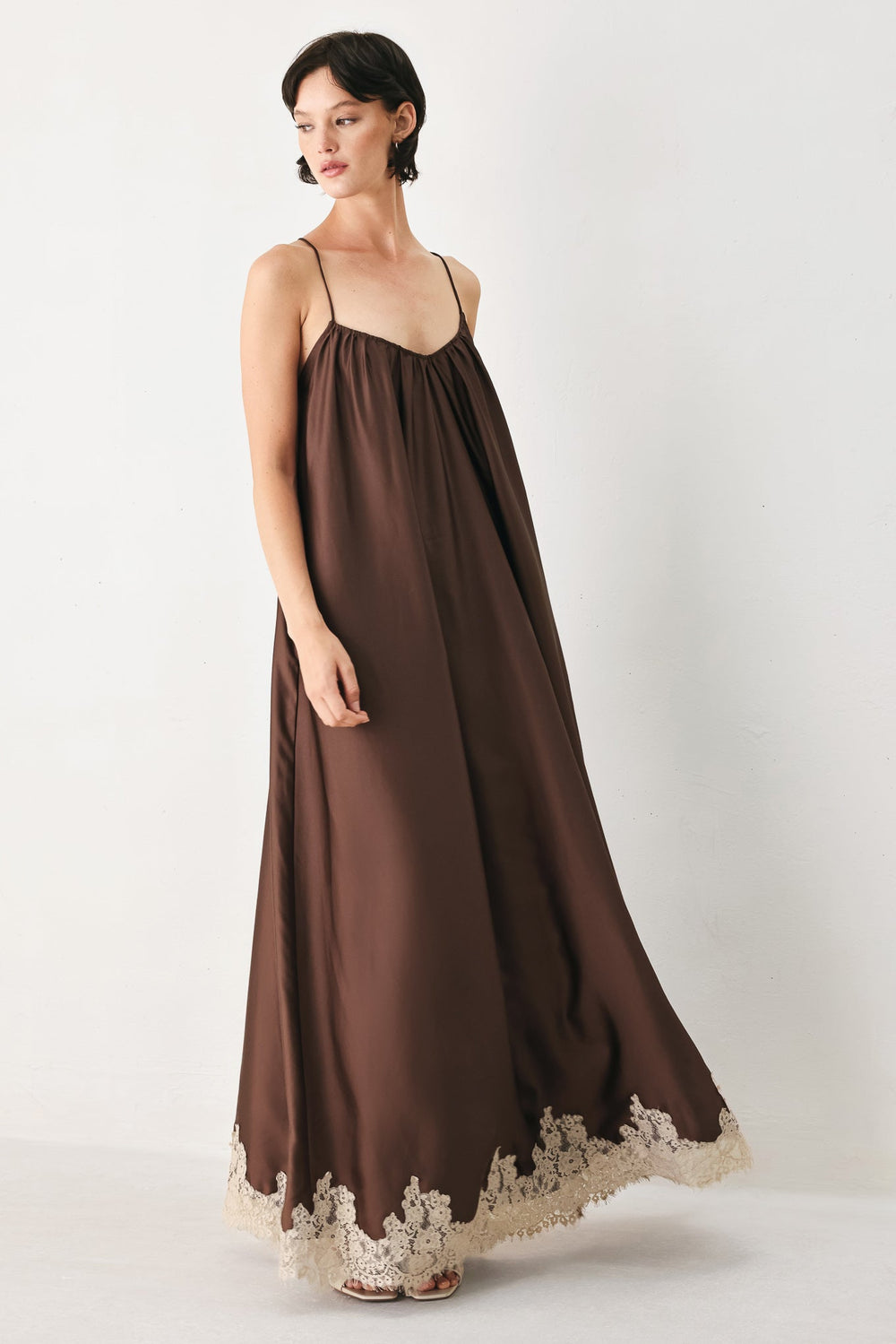 TRUFFLE DREAM WOVEN MIDI SLIP DRESS | Boutique In USA, DRESSES, $ 96.00, A Moment Of Now™
