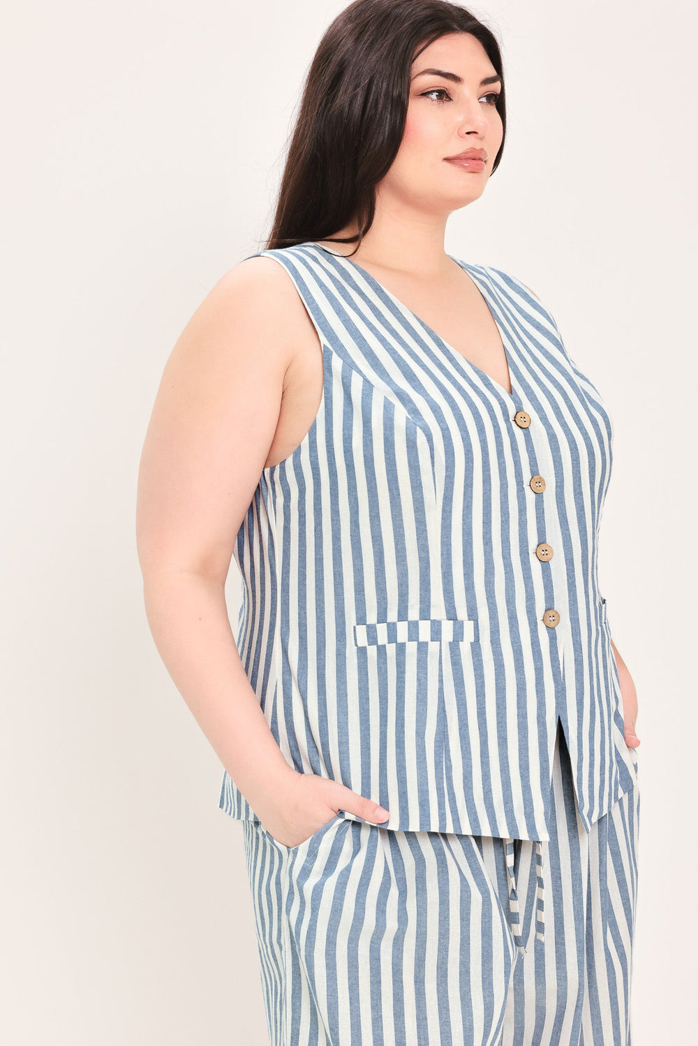 Ocean Drive Rhythm Woven Vest, TOPS, $ 56.00, A Moment Of Now™
