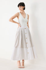 COASTAL LIGHT WOVEN MIDI SKIRT | Boutique In USA, SKIRTS, $ 72.00, A Moment Of Now™